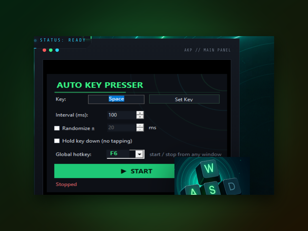 Auto Keyboard window
